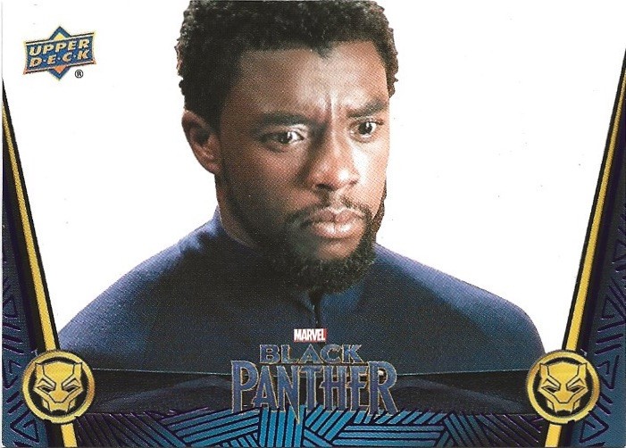 2018 Upper Deck Marvel Black Panther #55 Chadwick Boseman Purple 39/50