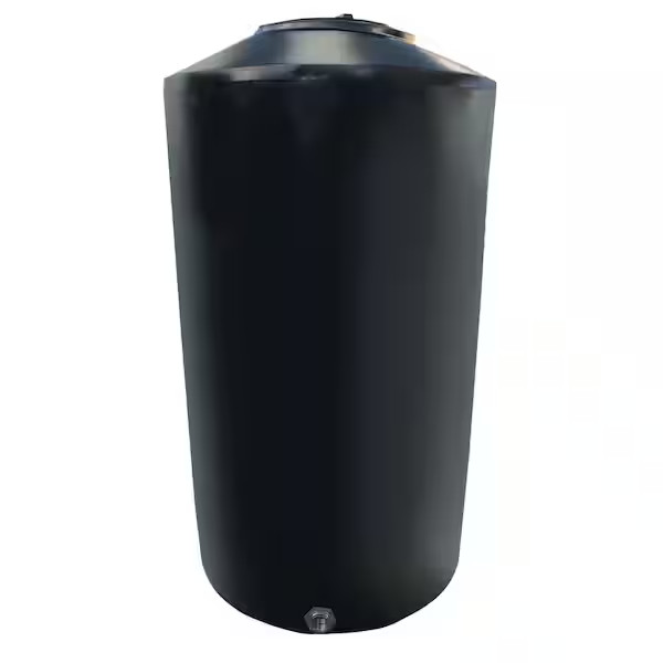 45 Gal. Black Vertical Water Storage Tank
