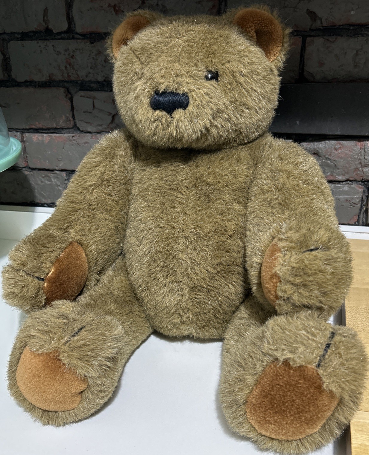 Vtg 83 Gund Collectors Limited Edition 24” Brown Teddy Bear Plush Poseable Jumbo