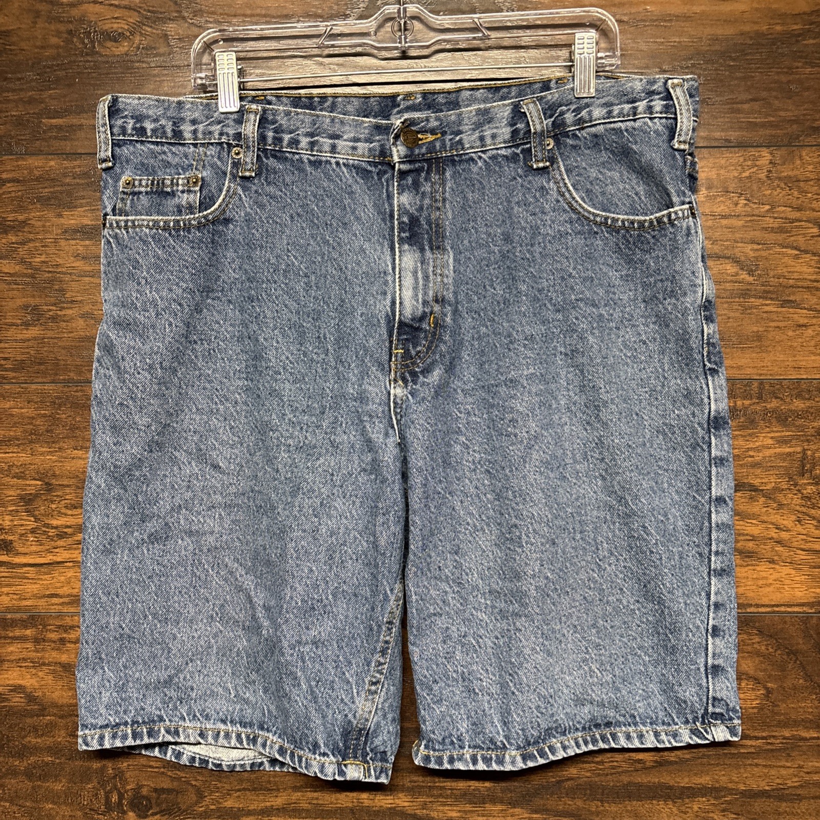 RK Brand Men’s Denim Jean Shorts - Medium Wash - Size 38 100% Cotton 10" Inseam