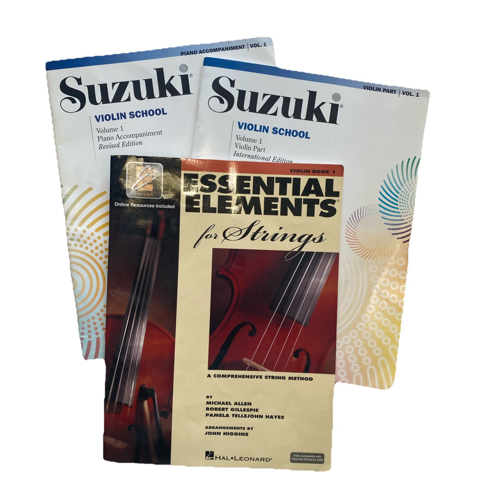 Suzuki & Essential Elements for Violin Lot Of 3 Books Volume 1
