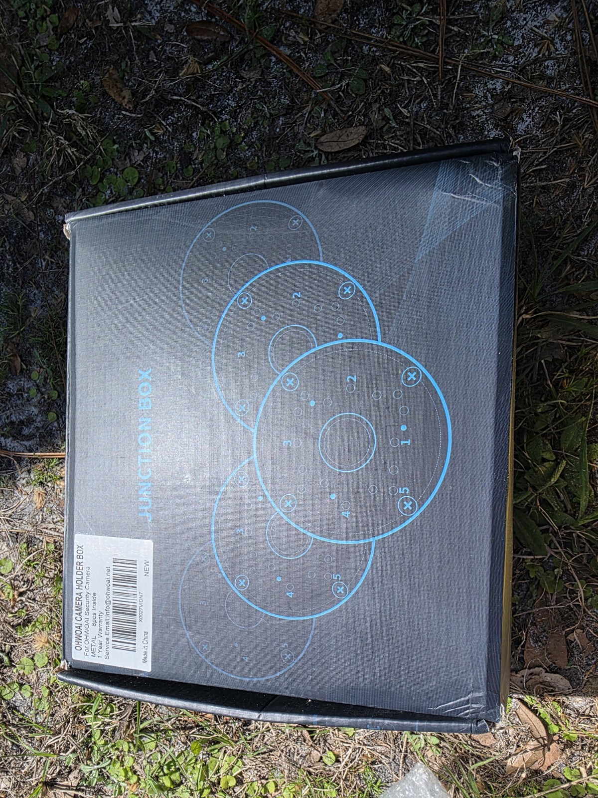 Universial Security Camera Junction Box ABS Waterproof Wall Mounting Brackets