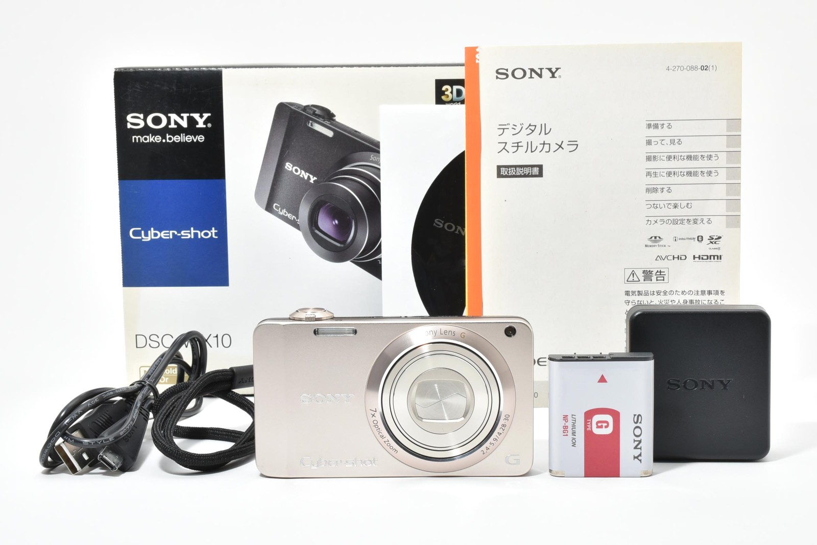 [Almost Unused] Sony Cyber DSC-WX10 Compact Digital Camera 16.2MP Japanese Only