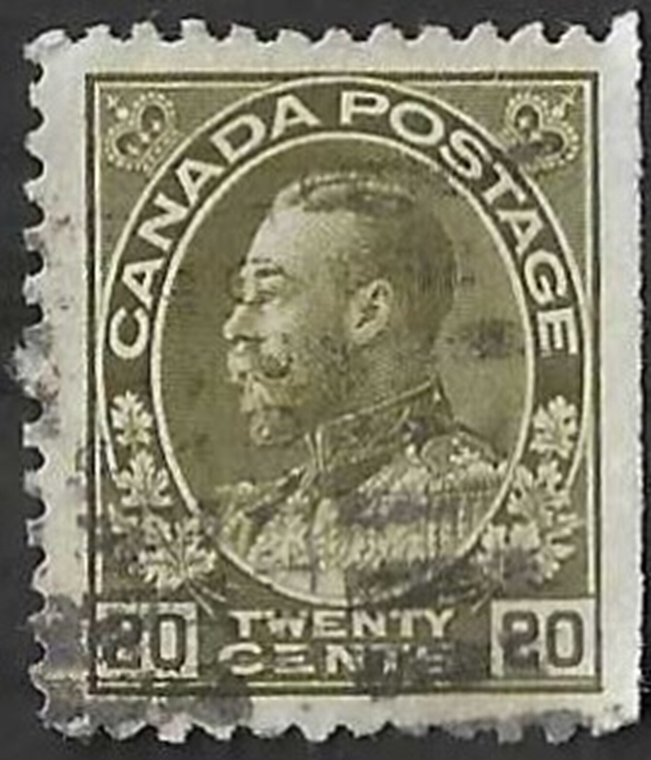 🍁Canada   #119b    "KING GEORGE V"   Fine Used  1925  Wet Printing    (C)