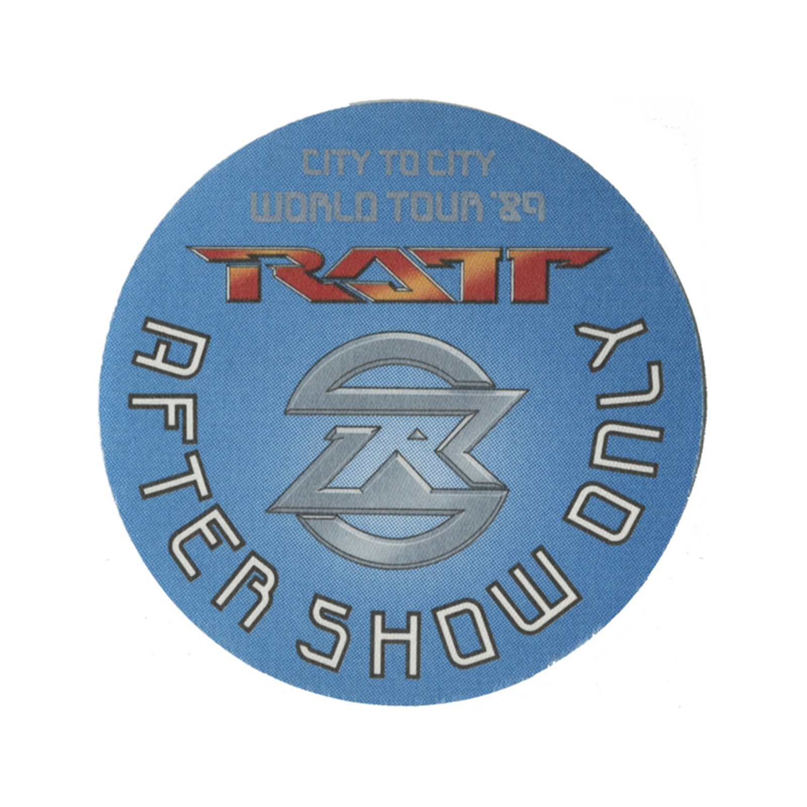 Ratt 1989 Reach For The Sky Concert Tour After Show Backstage Pass