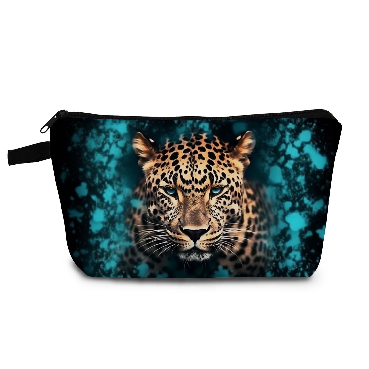 Leopard Present Cheetah Makeup Bag Cute Small Organizer Bag with Zipper Calai...