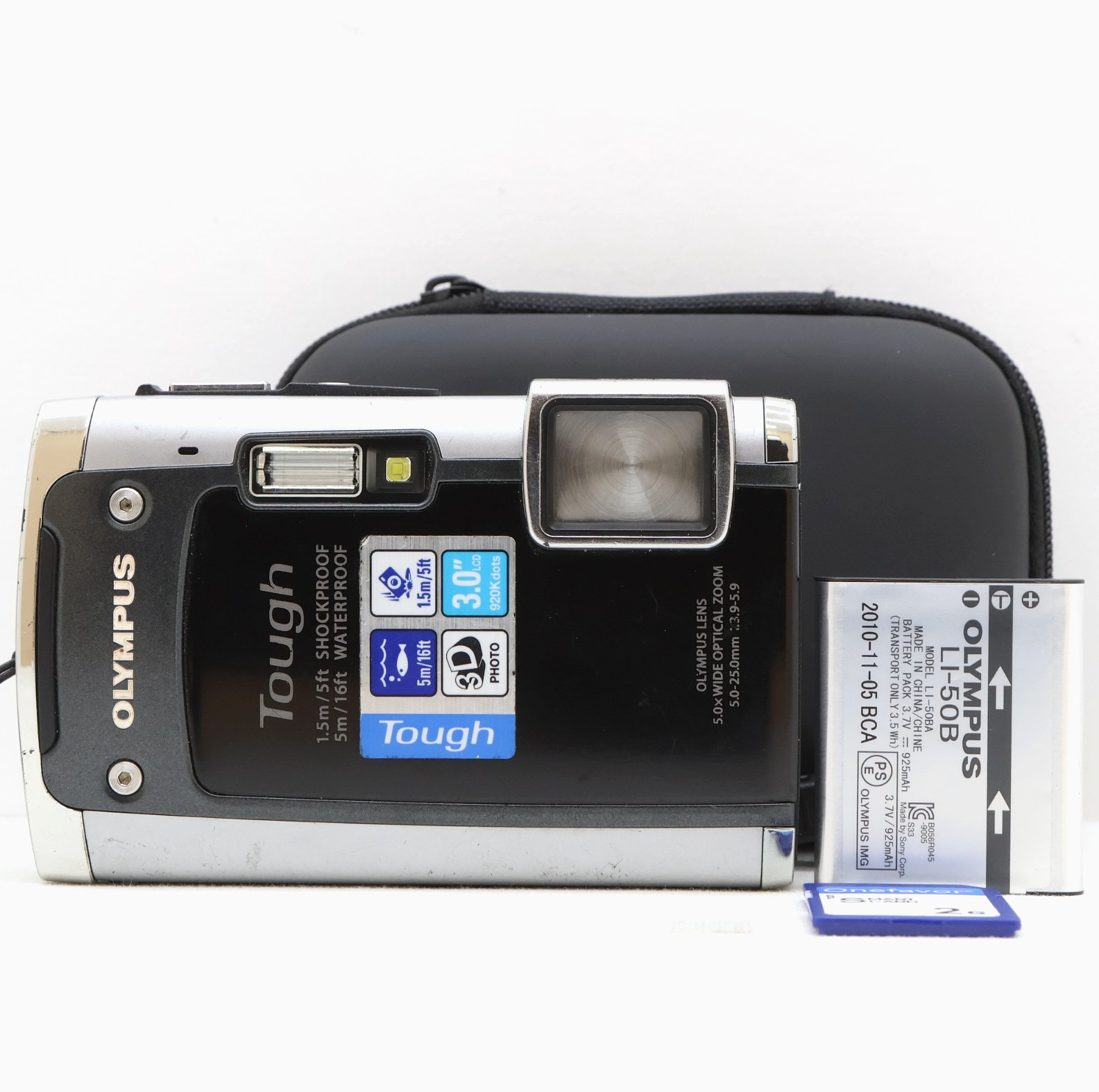 Olympus Stylus Tough TG-610 14.0MP Compact Digital Camera Waterproof Tested Kit