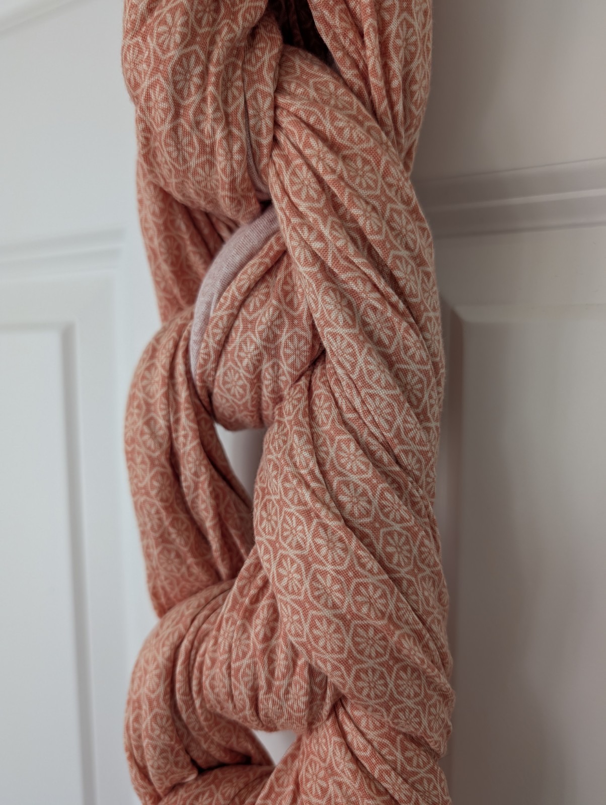 Solly Baby Wrap Carrier Mosaic 100% Tencel Modal Lightweight Peach Orange Pink 