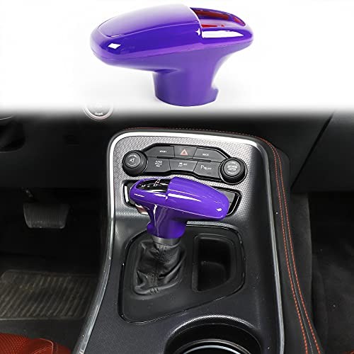  for Challenger Charger ABS Gear Shift Shifter Knobs Cover Trim for 2015 Purple
