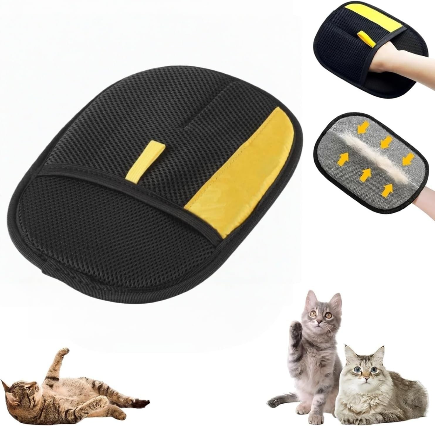 Cat Hair Remover Furniture,Electrostatic Pure Path Pet Dog Hair Remover Glove...