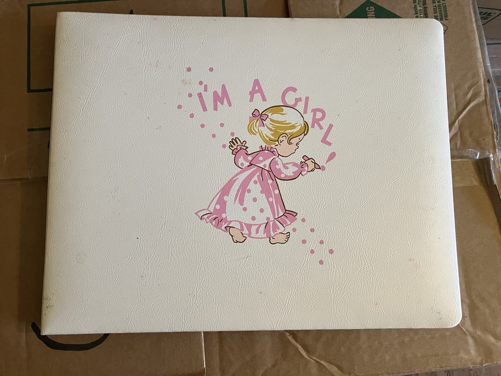 Adorable Vintage Girl Baby Book