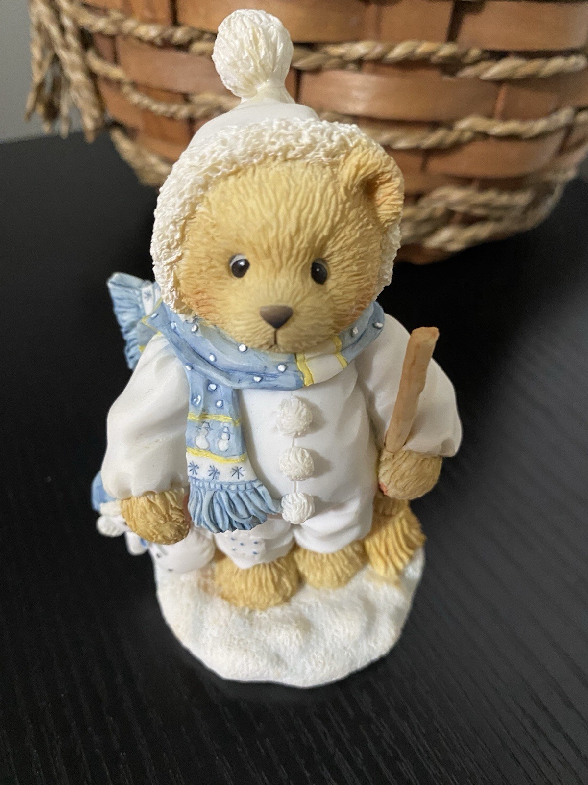 Enesco Cherished Teddies Earl Limited Edition Winter Resin Figurine 131873
