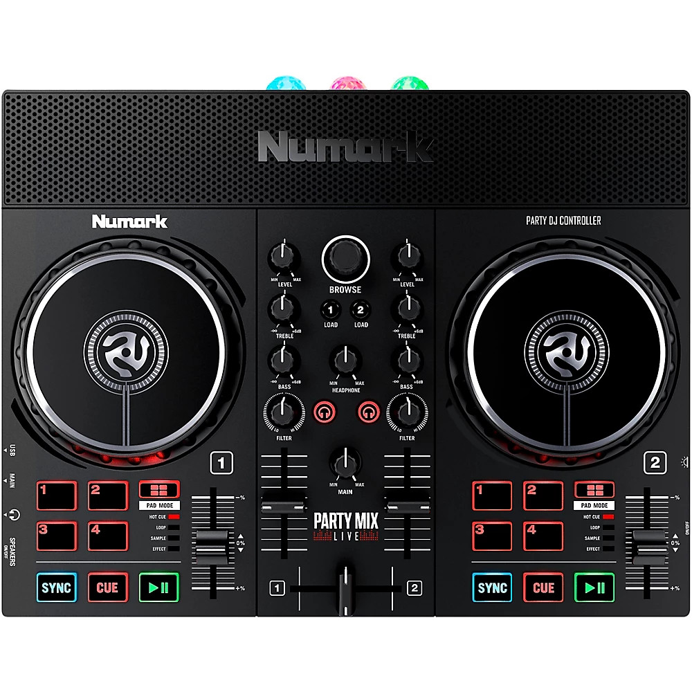 Numark Party Mix Live With Built-In Light Show and Speakers Refurbished
