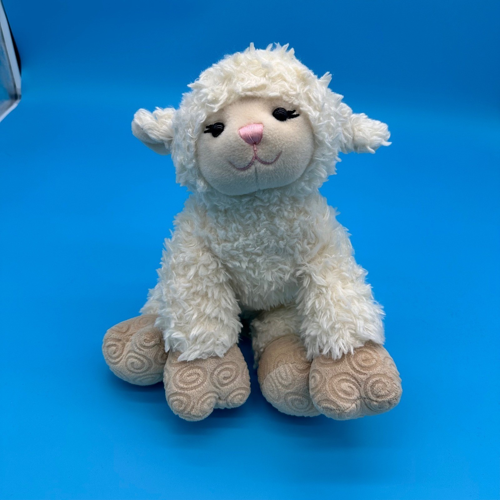 Build A Bear Vanilla Swirls Lamb 17" Stuffed Animal Plush RARE EUC
