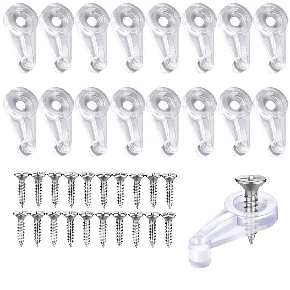 50PCS Plastic Glass Retainer Clips for 4 5mm Glass with Non Slip Design