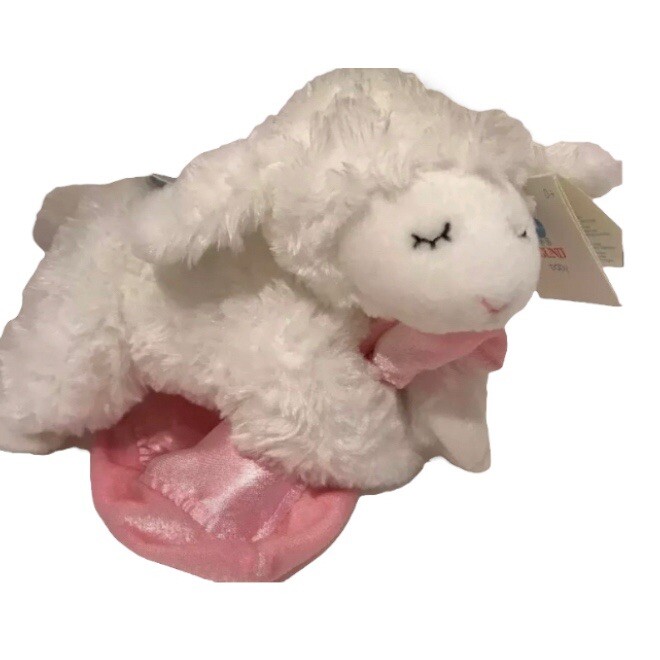 New Baby Gund 9" Bedtime Prayer Winky Lamb Soft Pink Blanket Toy Prays 319894