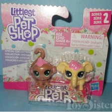 Littlest pet shop glitter elephant and monkey
