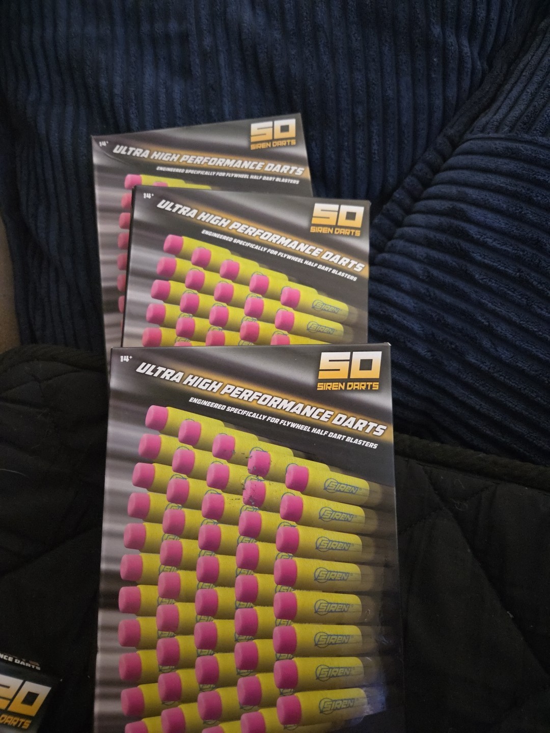 SIREN Ultra Long Range Blasters Foam Darts Soft Tip SET OF 3 50-PACKS NEW SEALED