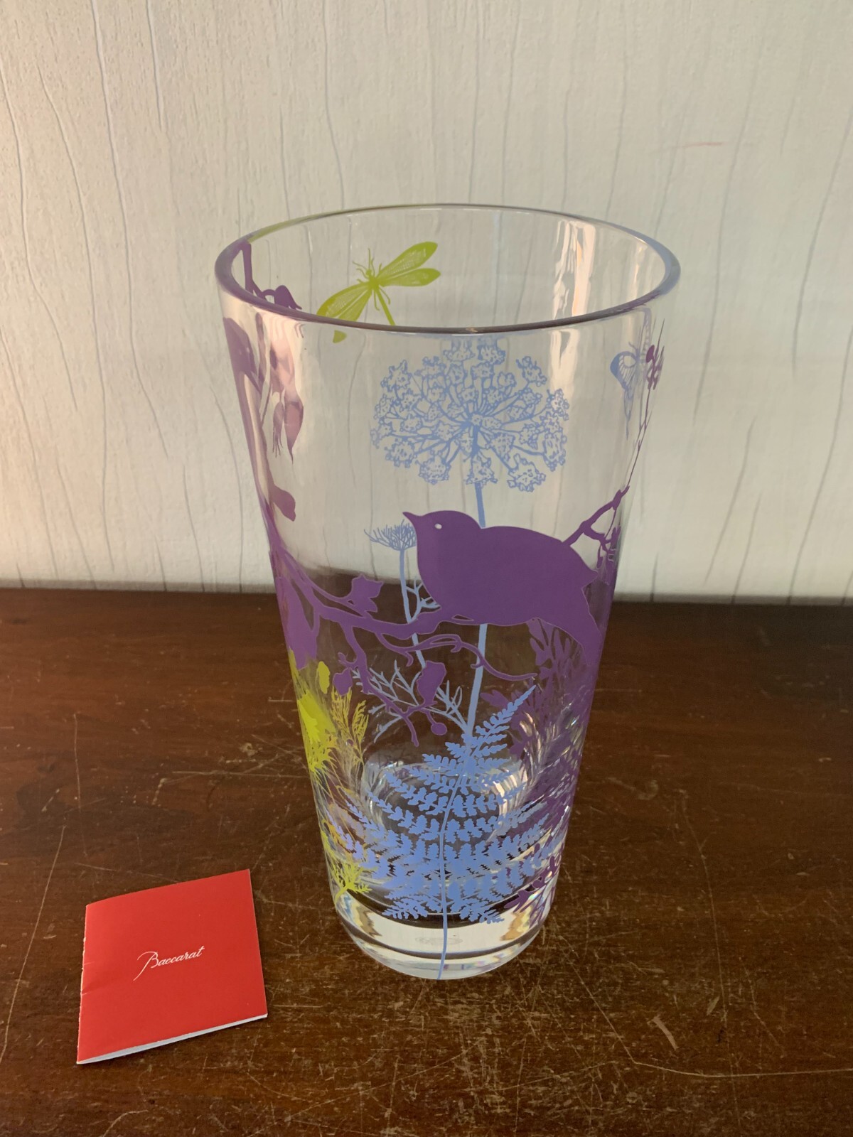 Screen-printed Vase LZC in Baccarat crystal model2