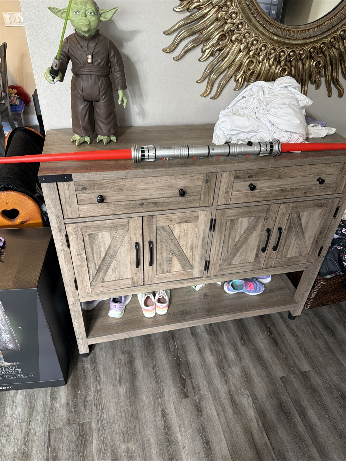 Star Wars Darth Maul Double Blade Light Saber Cosplay Lightsaber Hasbro 2011