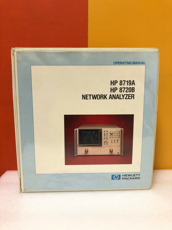 HP 08720-90129 8719A & 8720B Network Analyzers Firmware Revision Notice Manual