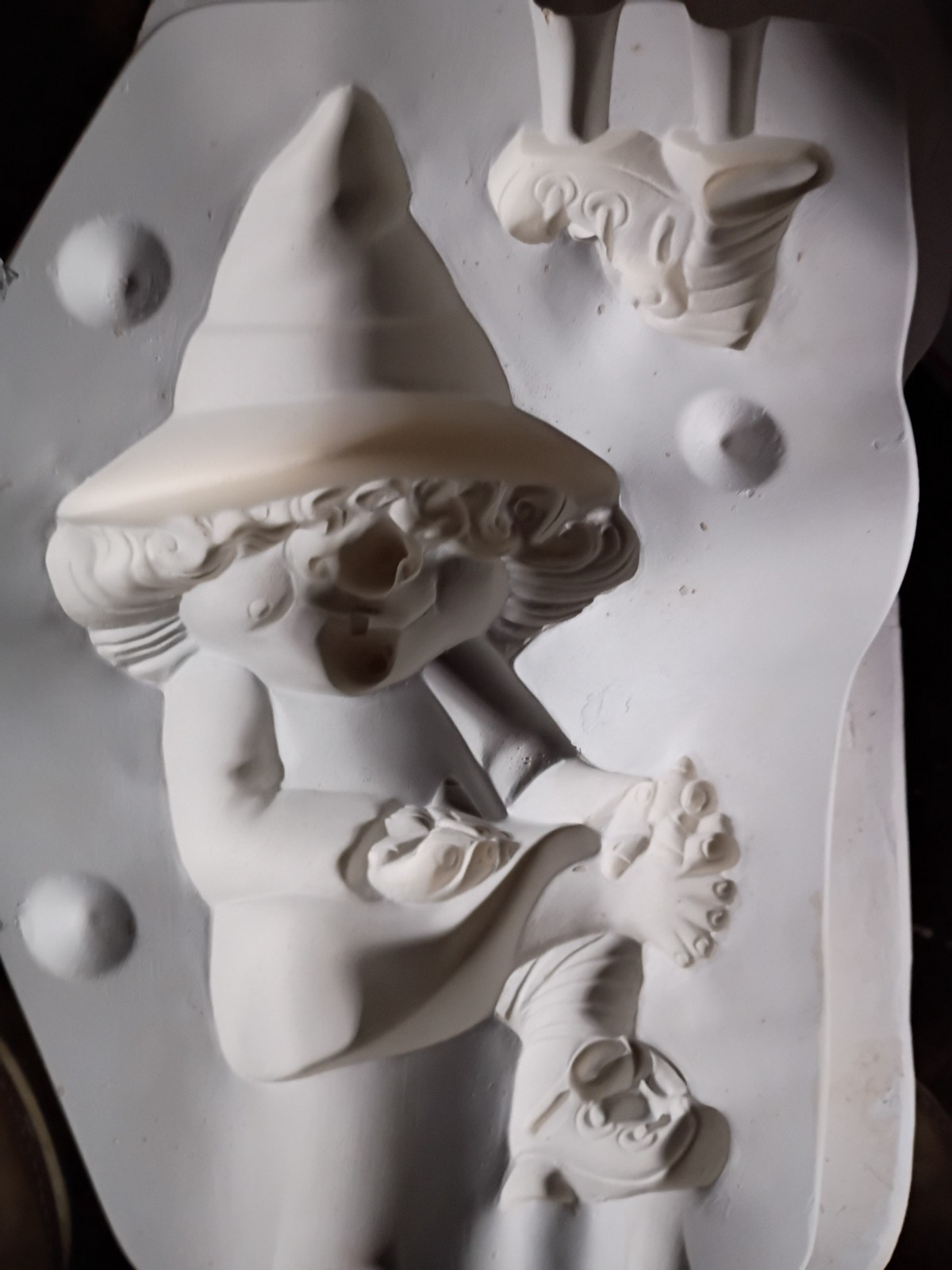 Vintage Clay Magic Stump Box Witch Ceramic Mold # J2540 Year 2003 Casting Mold