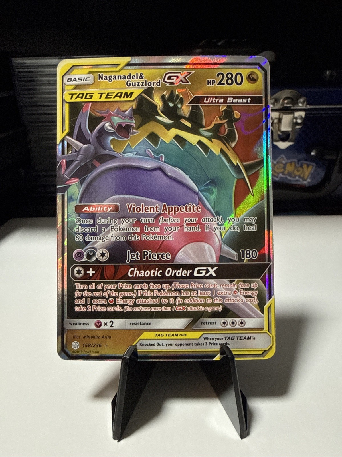 Naganadel & Guzzlord GX 158/236 Sm-Cosmic Eclipse Holo