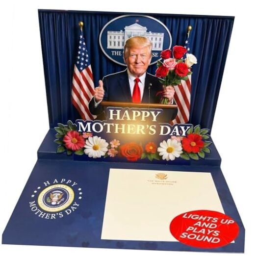 Donald Trump Talking Pop Up Mothers Day Card with Lights & Sound - Plays 