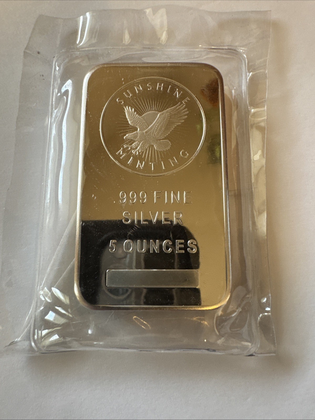 5 oz Sunshine Silver Bar (New)