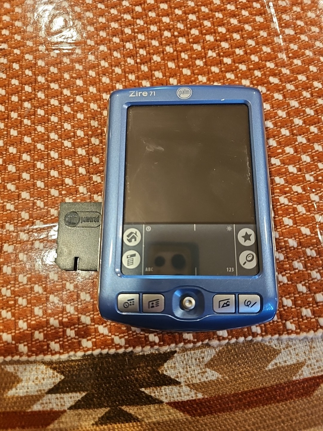 Palm Zire 71 Blue Handheld PDA  Device Only  UNTESTED