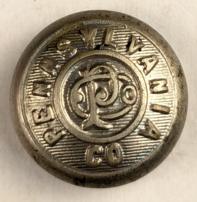 Early - Pennsylvania Company Railroad Uniform Button - M2C