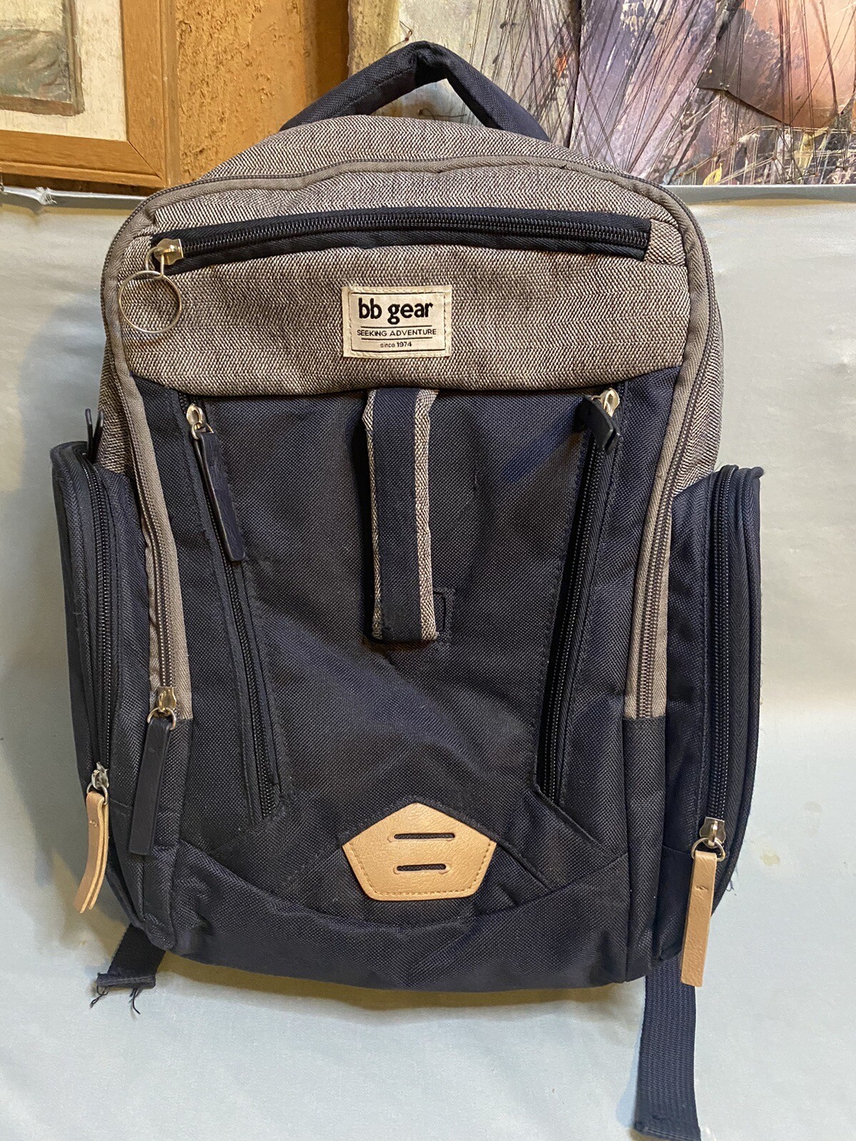 BB Gear Back Pack Diaper Bag TONS of Room adj Shoulder Straps & Handle