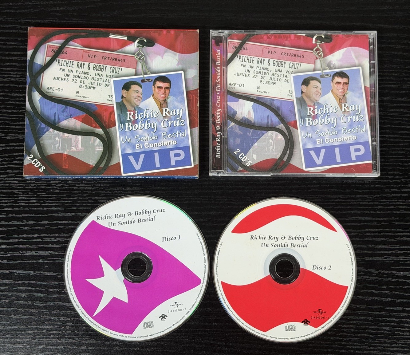 Richie Ray Y Bobby Cruz Un Sonido Bestial El Concierto CD 1999 Vintage Salsa VIP