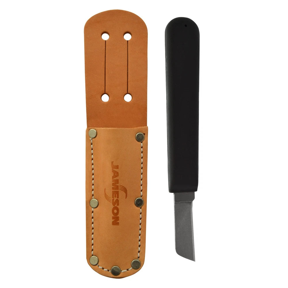 Brown Orange Sports Knife with Easy Grip Handle 6.25 Inch Tempered Blade