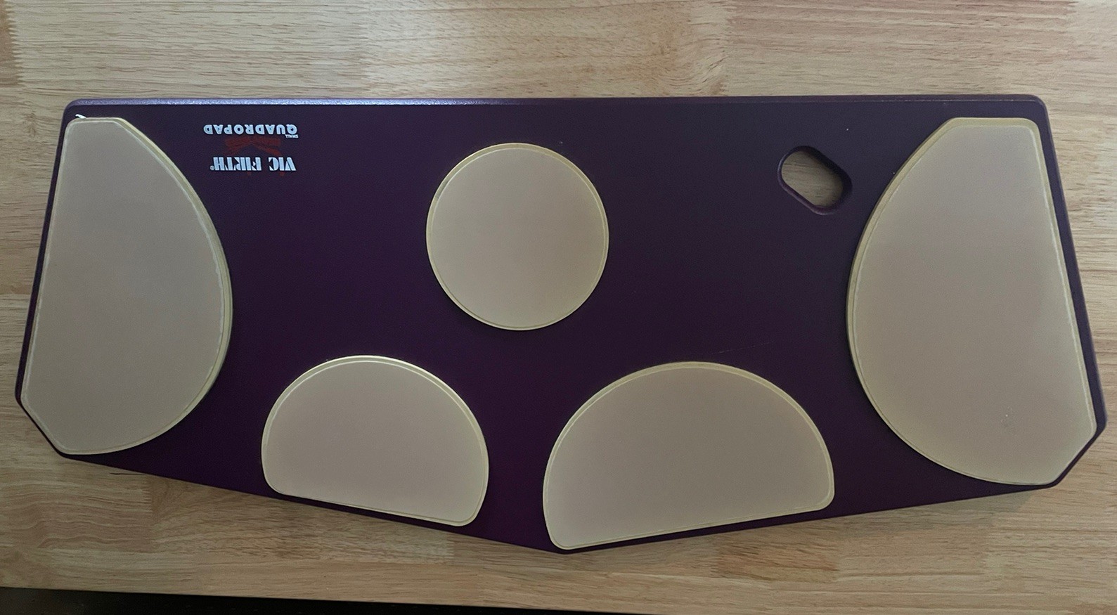 Vic Firth Quadropad Large Marching Drum Practice Pad Multi-Surface Purple