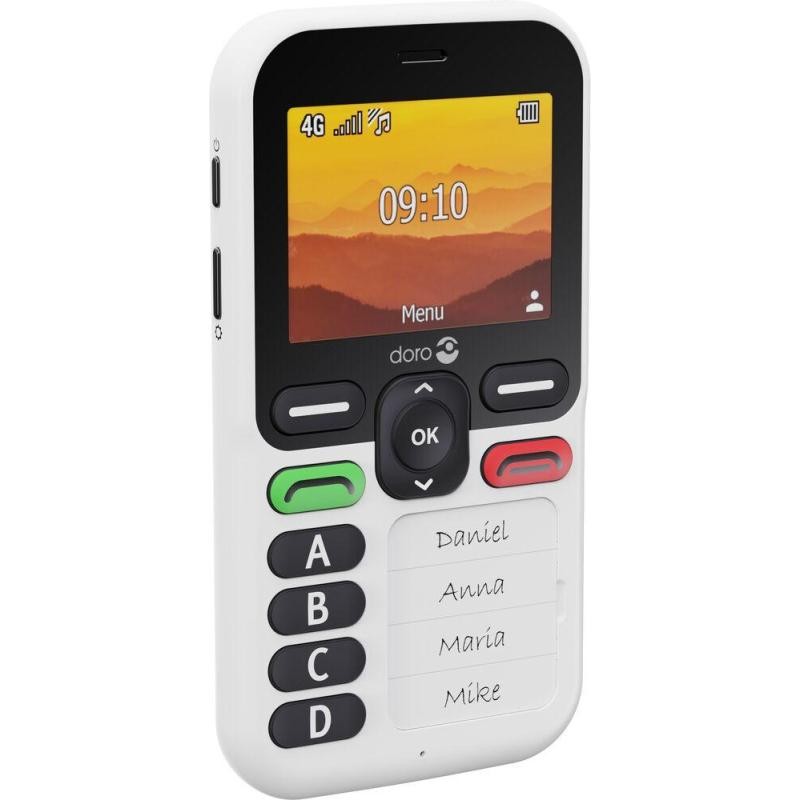 Doro Lever X10 6.1cm (2.4") 117g Black,White Elderly Phone