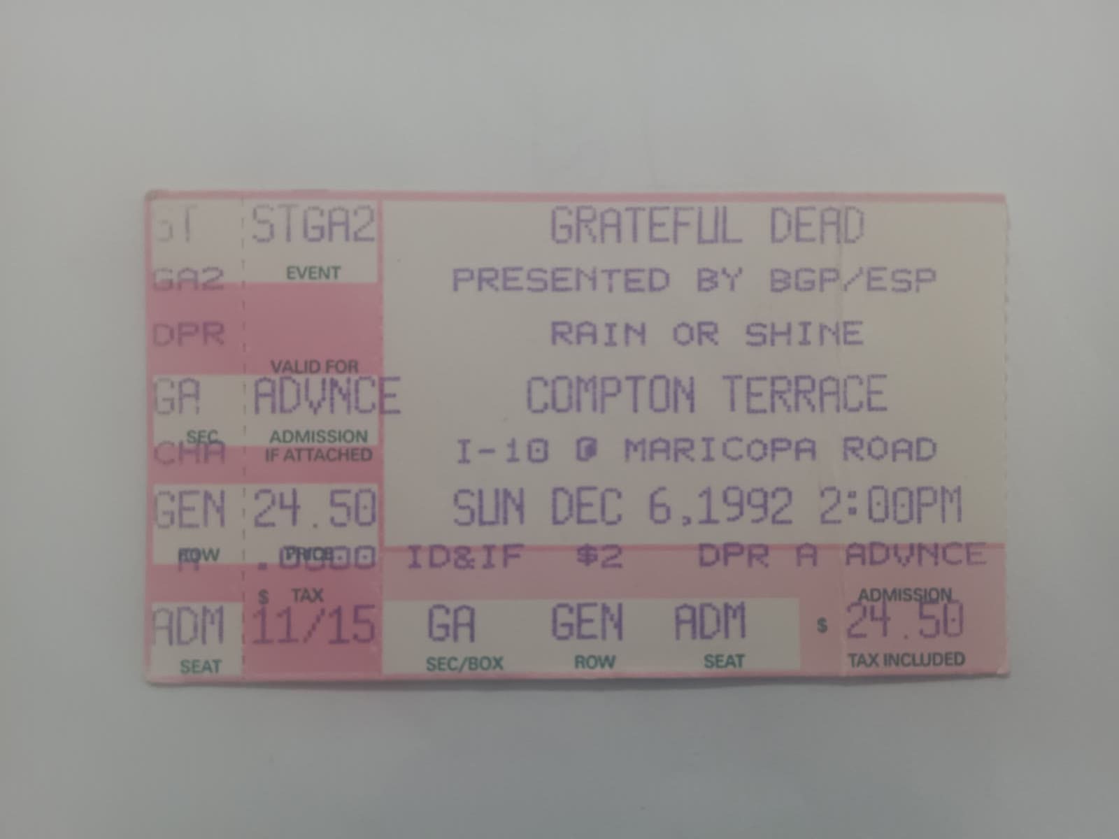 Grateful Dead - Compton Terrace - December 6, 1992