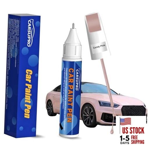 Pink Touch Up Paint for Cars,Car Paint Touch Up Pen for Deep Scratches,Car 