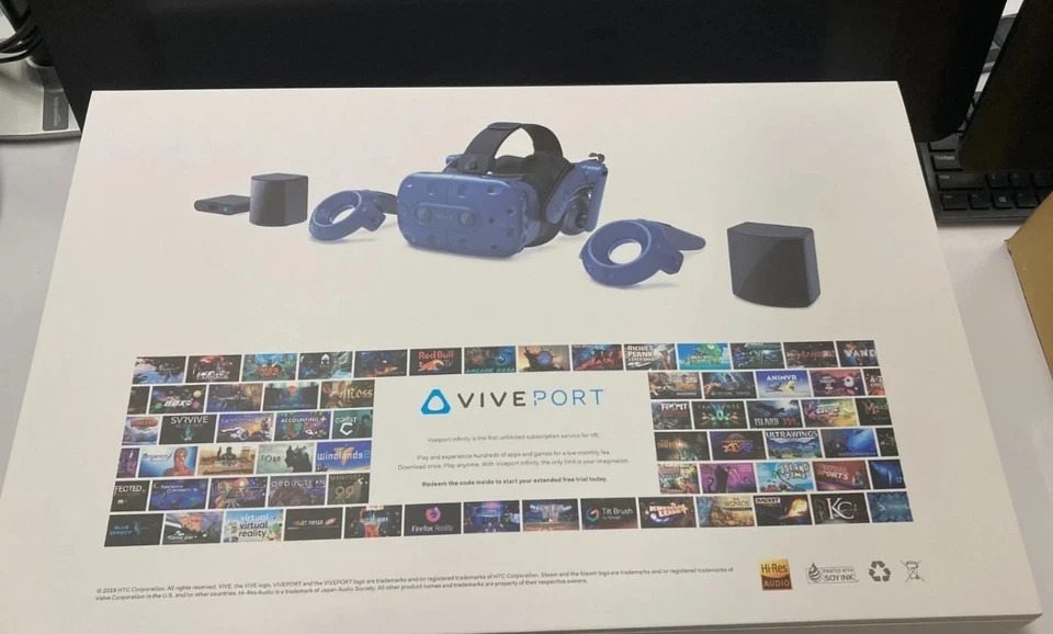 HTC Vive Pro Eye Virtual Reality System - Advanced Eye-Tracking VR FULL KIT NEW