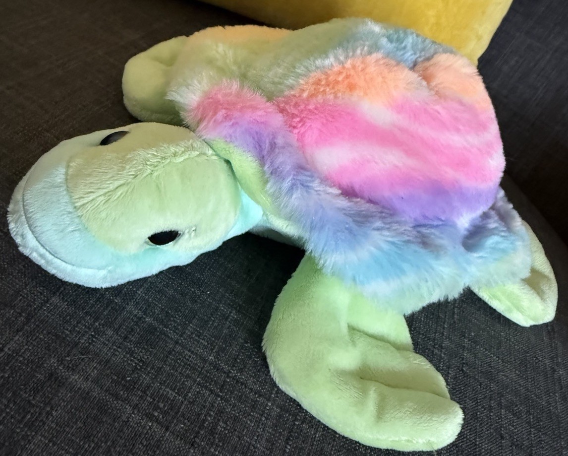 DOUGLAS THE CUDDLE TOY Plush 12-inch Green Sea Turtle Sparkle Blue Eyed Doll WoW
