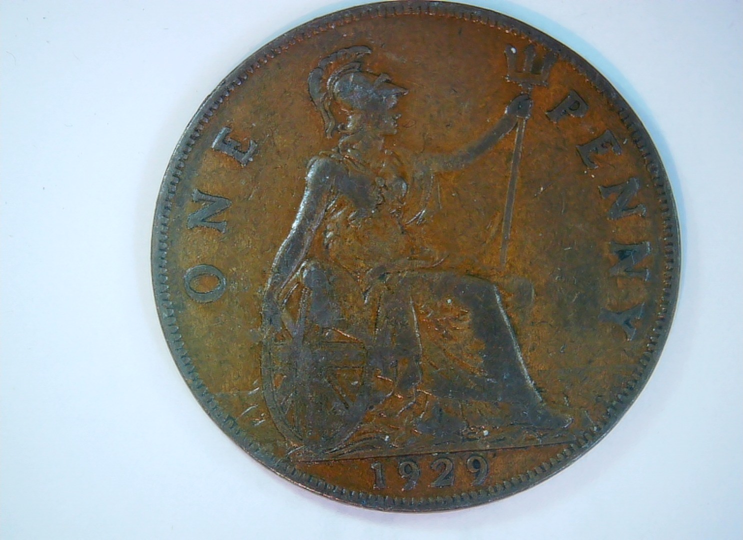 United Kingdom 1929 1 Penny George V Penny (Britannia) Coin