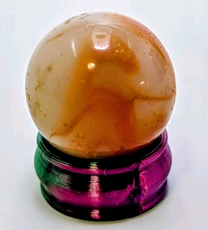 Vintage Akro Agate Lemonade Oxblood Marble  .72" - 17.92mm Glows, 🦕🐉 Stunning 