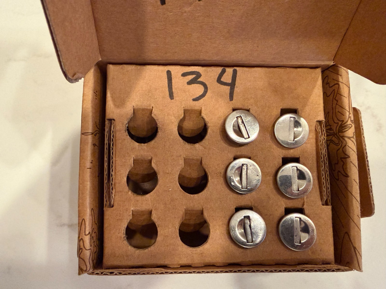 Yakima SKS lock cores - set of six - with two keys + 