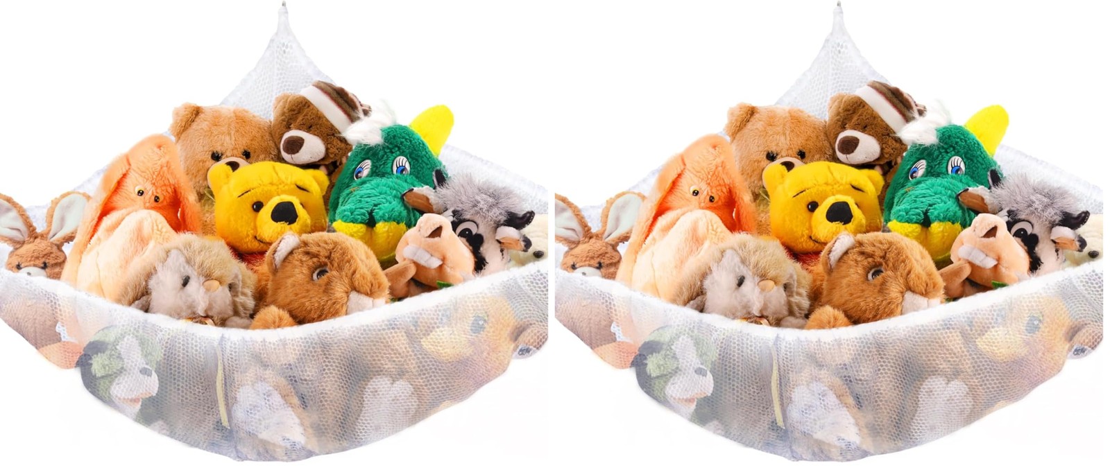 MAQIHAN Stuffed Animal Net or Hammock - Storage Medium (Pack of 2), White 