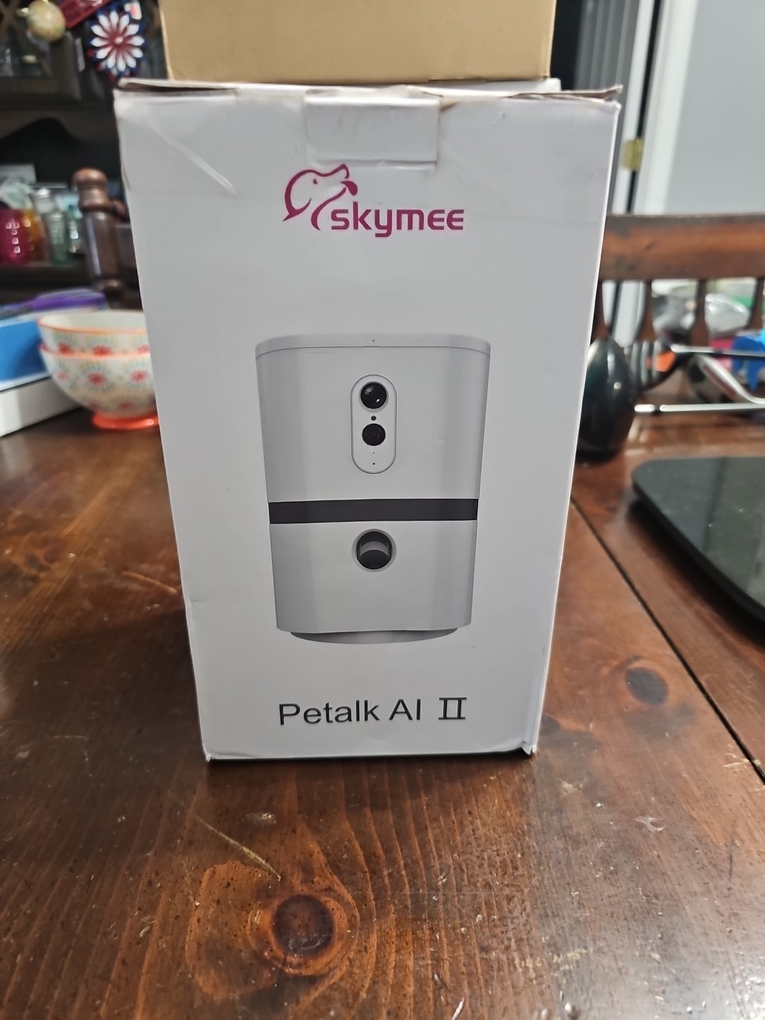 Petalk AI II Dog Camera Automatic Treat Dispenser, 5G WiFi Pet Camera with 180°