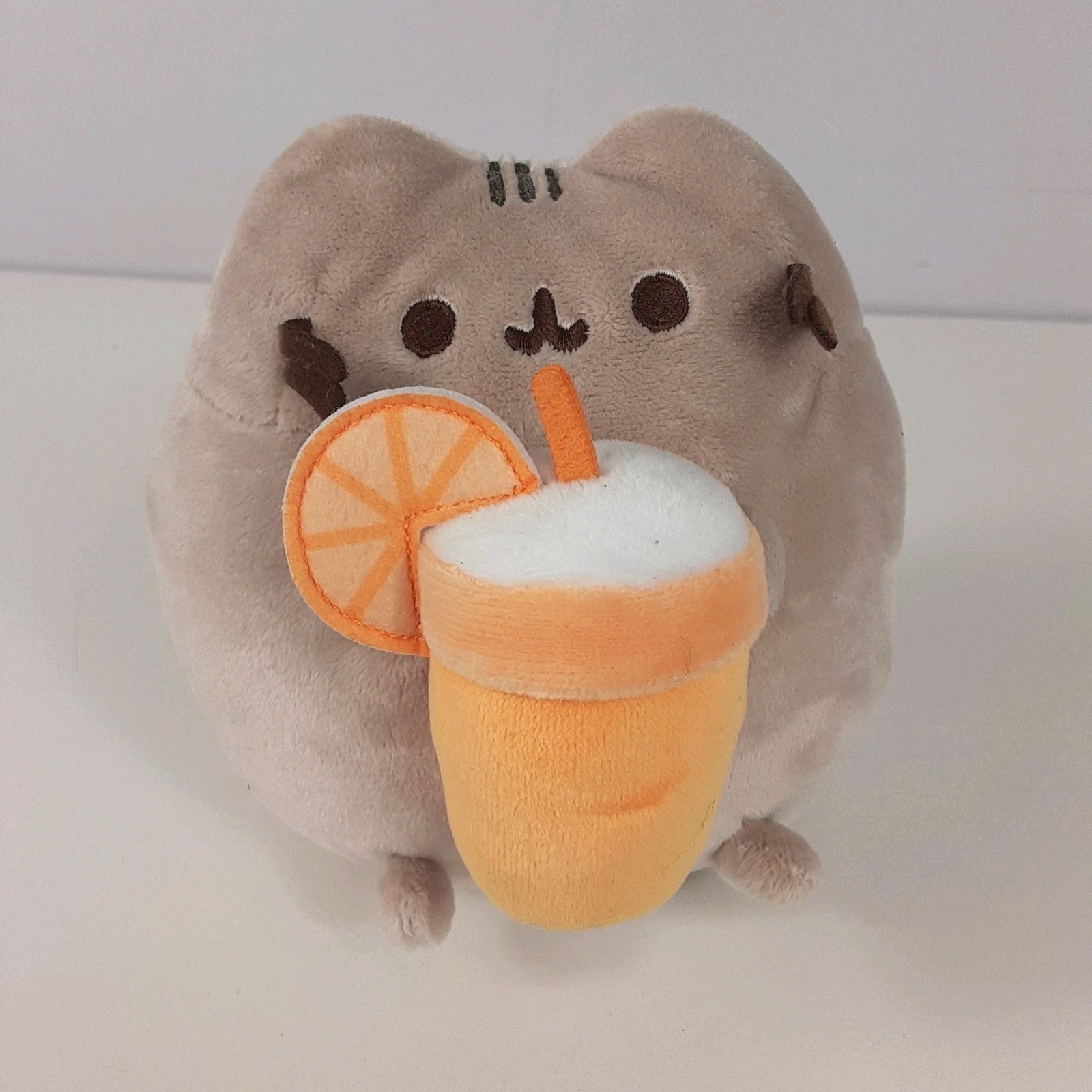 Gund Pusheen Small Snackable Orange Juice Plush Cat Toy Target Exclusive