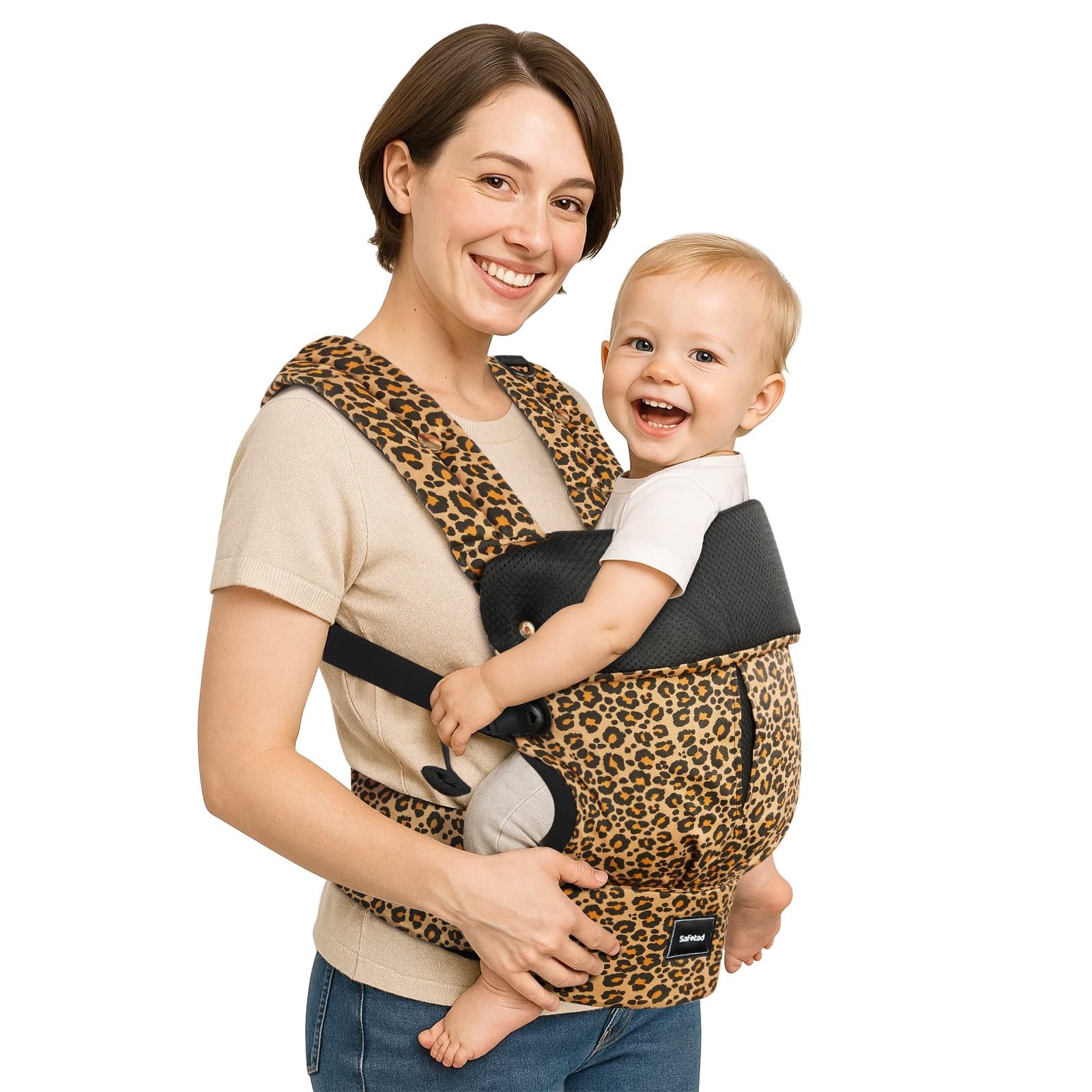 Baby Carrier with Lumbar Support, Cozy Baby Carrier Newborn to Toddler with A...