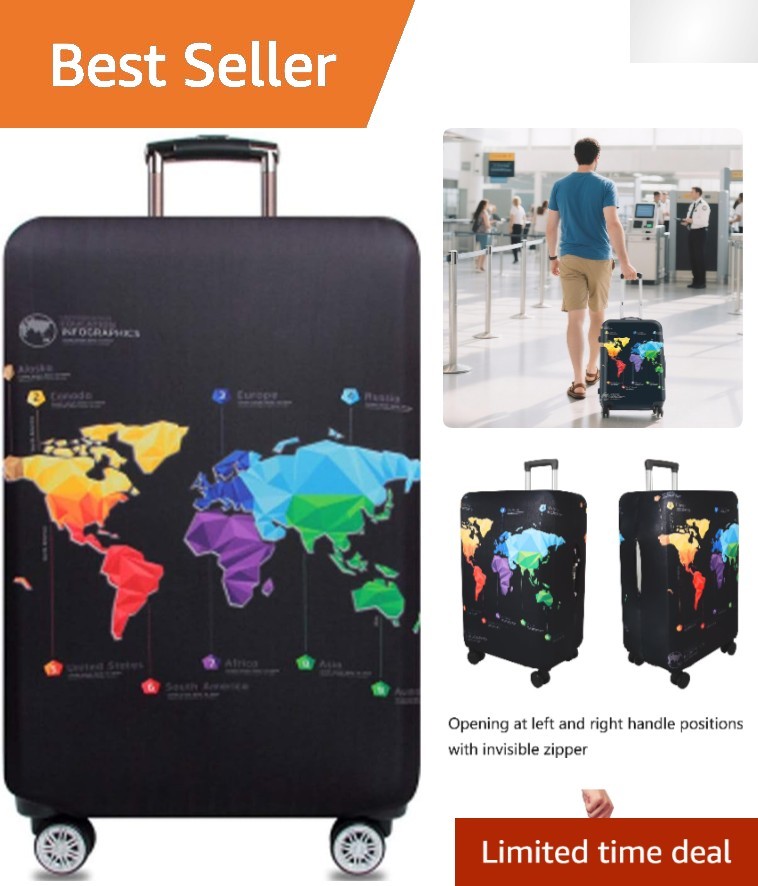 Unique Side-Opening Luggage Cover for 29-32 Inch Suitcases - Travel Smart