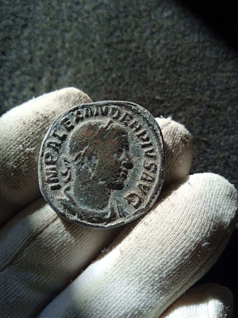 Superb roman coin bronze sexterce of Alexander Severus  , nice  patine, 30 mm