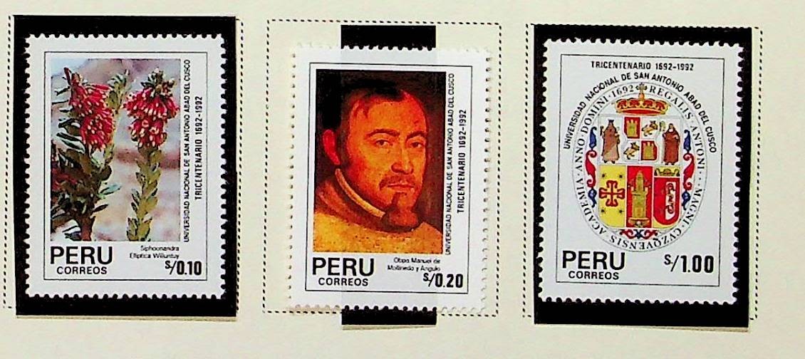 PERU Sc 1008-10 NH ISSUE OF 1991 - University - (RM26)